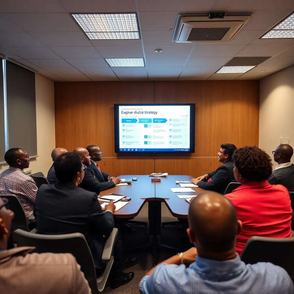 South African public sector workshop reviewing a digital strategy